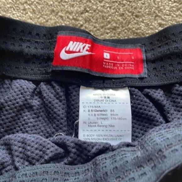 Nike mens synthetic side zip panel drawstring shorts black large - Picture 8 of 9